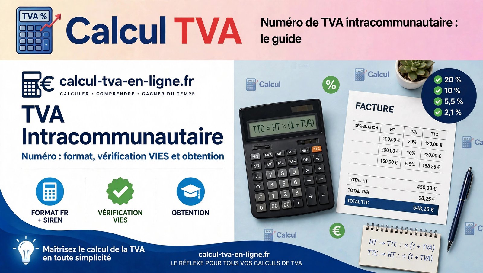 Numéro de TVA intracommunautaire : format, vérification VIES et obtention