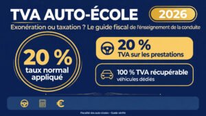Read more about the article TVA auto-école : exonération ou pas ? Guide fiscal 2026