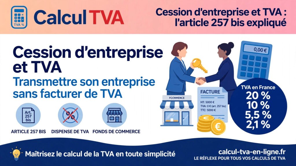 TVA cession entreprise : article 257 bis