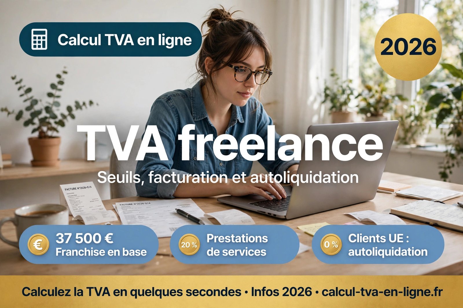You are currently viewing TVA freelance : seuils, facturation et autoliquidation 2026