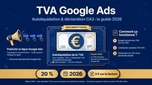 Read more about the article TVA Google Ads : autoliquidation, déclaration CA3 et exemples concrets (2026)