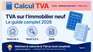 Read more about the article TVA sur l’immobilier neuf en 2026 : taux, calcul et taux réduit à 5,5 %