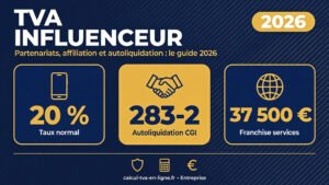 Read more about the article TVA influenceur : partenariats, affiliation, autoliquidation