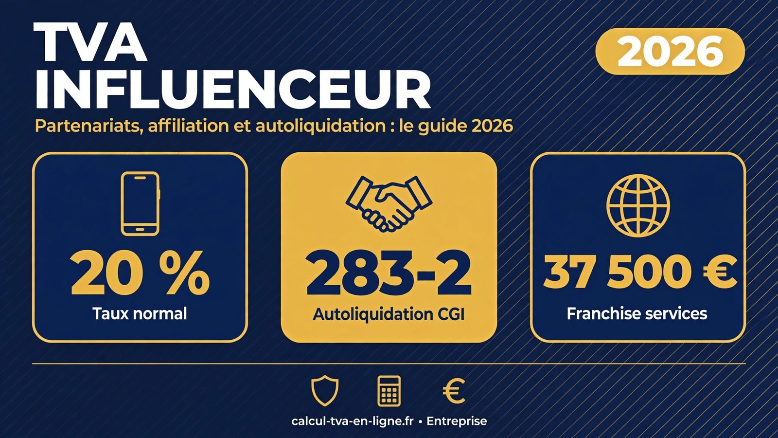 Guide TVA influenceur 2026 : partenariats, affiliation et autoliquidation
