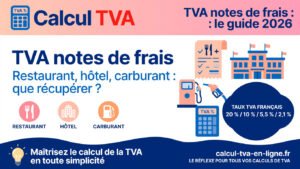 Read more about the article TVA notes de frais : que pouvez-vous récupérer ? Guide 2026