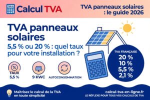 Read more about the article TVA panneaux solaires : quel taux pour votre installation photovoltaïque en 2026 ?