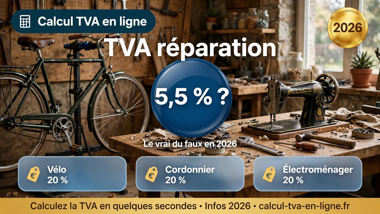 Read more about the article TVA réparation : quel taux en 2026 ? Le vrai du faux complet