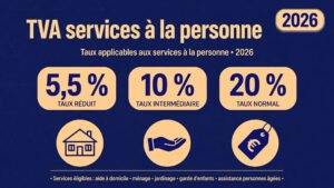 Read more about the article TVA services à la personne : taux 5,5 %, 10 % et 20 % en 2026