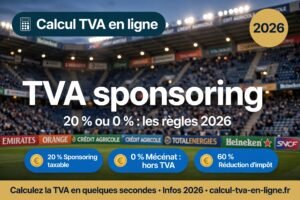 Read more about the article TVA sponsoring : parrainage publicitaire et mécénat en 2026