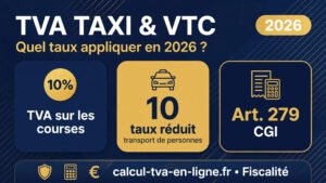 Read more about the article TVA taxi et VTC 2026 : quel taux appliquer ? Guide complet