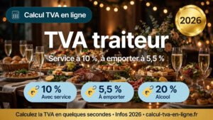 Read more about the article TVA traiteur : taux 2026, facturation multi-taux et exemples chiffrés